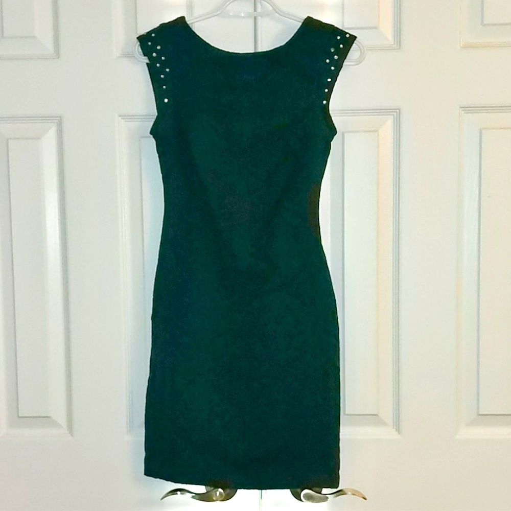 Zara Emerald Green Cocktail Dress - Picture 3 of 5